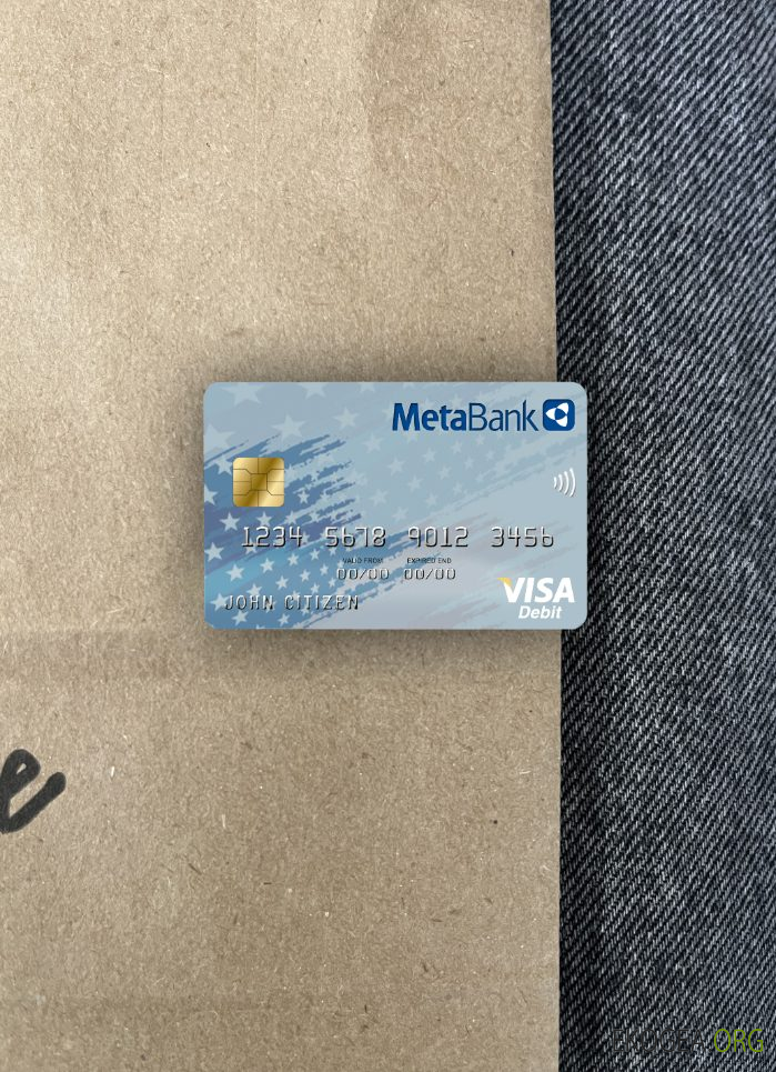 USA Dakota du Sud carte visa Metabank photolook , avant